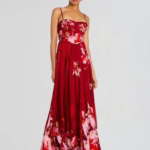 NWT HEMANT & NANDITA Vibrant Red Dress - Picture 2 of 16